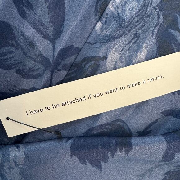 Reformation Veria Silk Dress Trieste Border - Picture 10 of 11